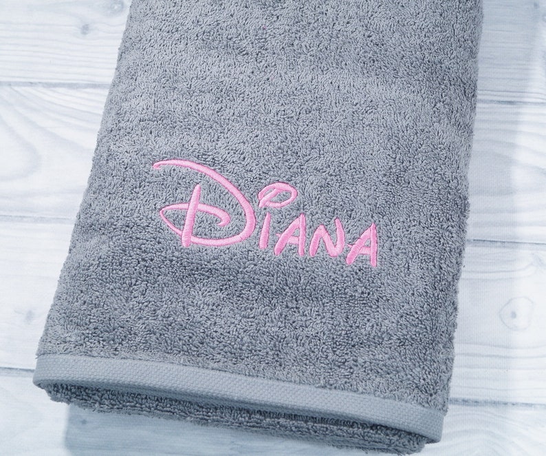 Shower towel embroidered with name 70 x 140 cm gray 500g/m2 GIFT personalized CHRISTMAS baptism birthday 140231 image 8