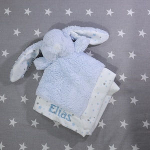 Cuddle cloth embroidered with name - cuddle cloth - cuddle cloth - BLUE RABBIT ( 400259 )