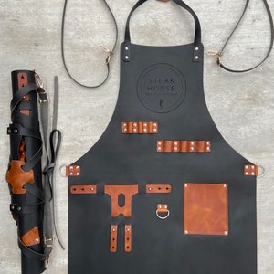 Leather Apron BBQ, Blacksmith, Grill, Kitchen, Woodwork, Chef, Butcher, Handcraft, Bowlturner image 7