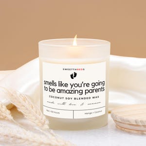 Une odeur incroyable pour les parents Bougie, cadeau de baby shower, cadeau pour les nouveaux parents, bougie pour nouveaux parents, cadeau pour une baby shower