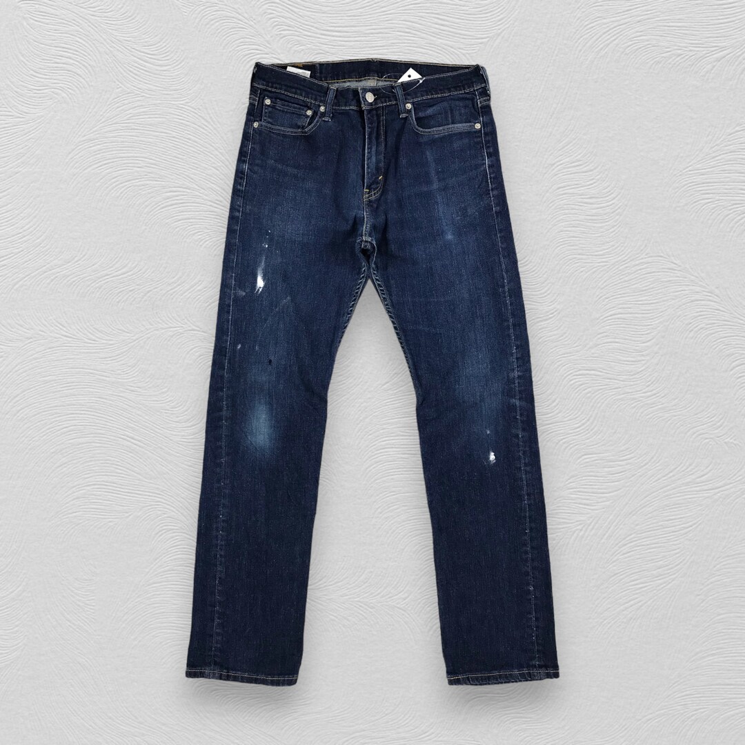 Size 31x30 Vintage Levis 513 Jeans Levi's Blue Dark Wash Faded
