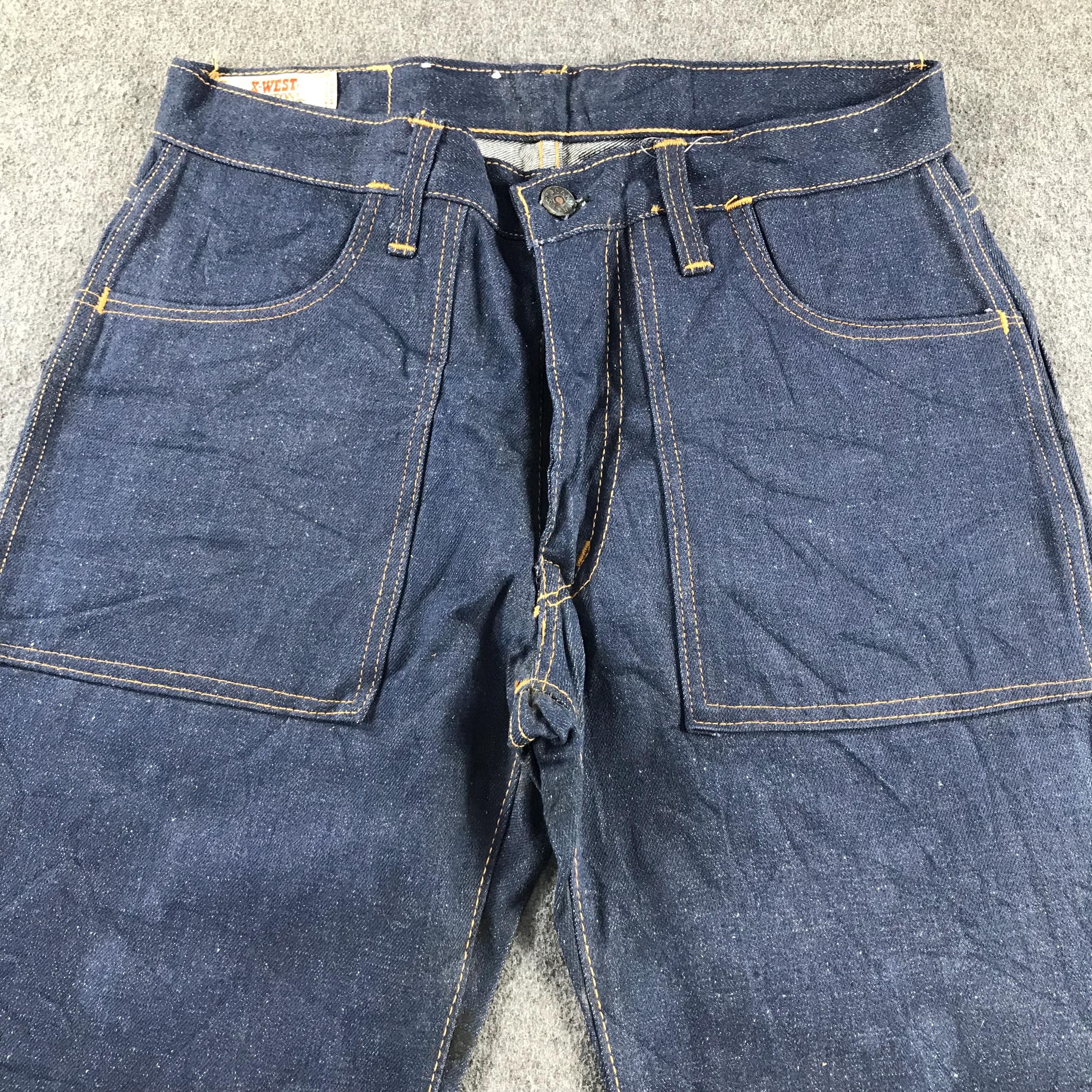 Vintage 80's Canton Bush Denim Japanese Brand Denim Blue Wash