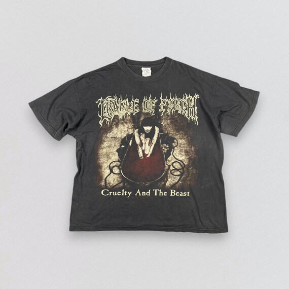 90s Vintage Cradle of Filth Cruelty and the Beast T-shirt Faded 