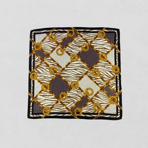 Vintage Celine Handkerchief, Celine Bandana, Celine Neckerchief, Celine Head Scarf, Celine Pocket Square