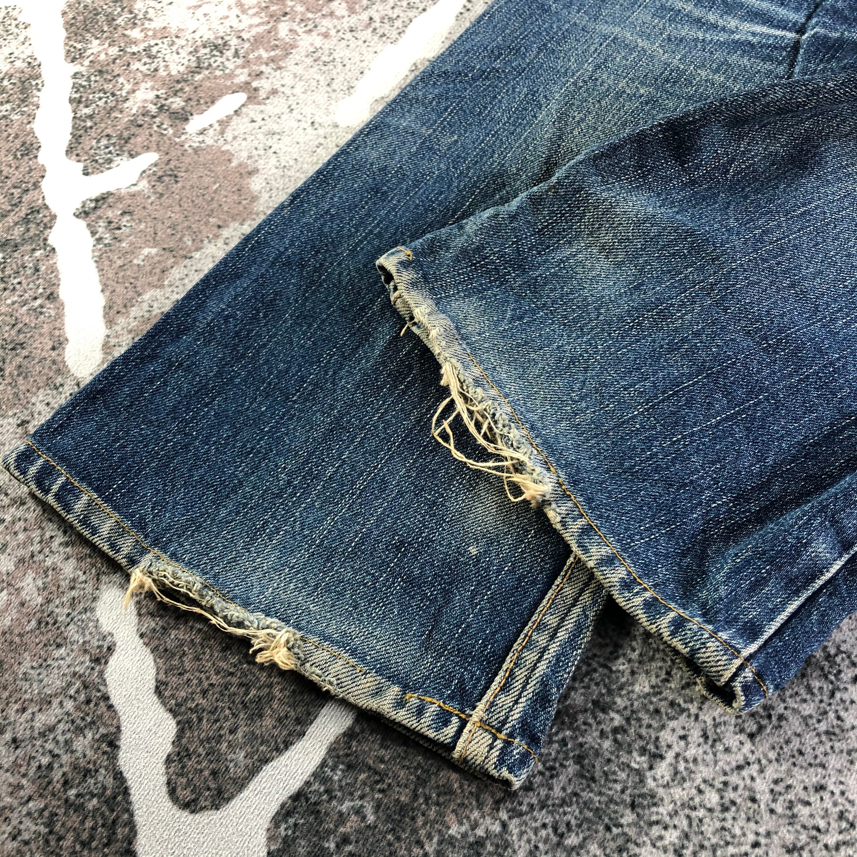 Vintage Blue Blue Japan Jeans Japanese Brand Flare Denim