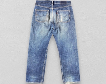 Size 31x32 Vintage 90s Levis 501 Redline Jeans Blue Dirty Levi's
