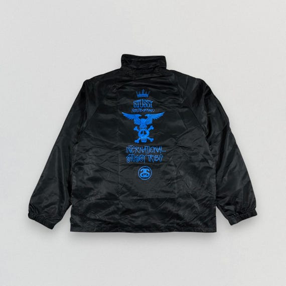 Stussy×Schott Racing Jacket ラムレザー ライダース 40 中古品