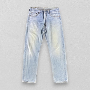 Vintage 90s Levis 501 Jeans Levi’s Rusty Blue Jeans Light Wash Denim High Waist Jeans Size 32x31
