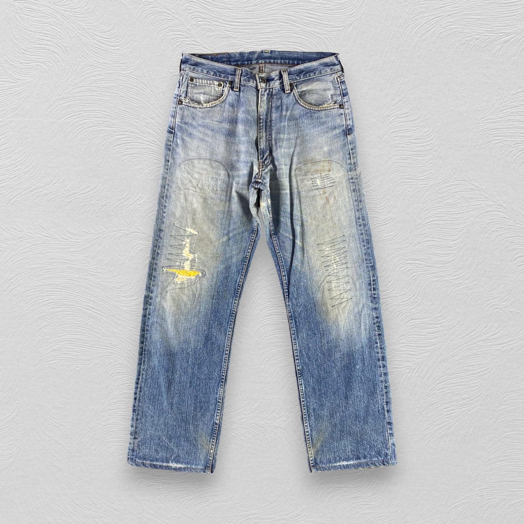 Vintage Levis 503 Jeans Medium Wash High Waist Jeans Distressed