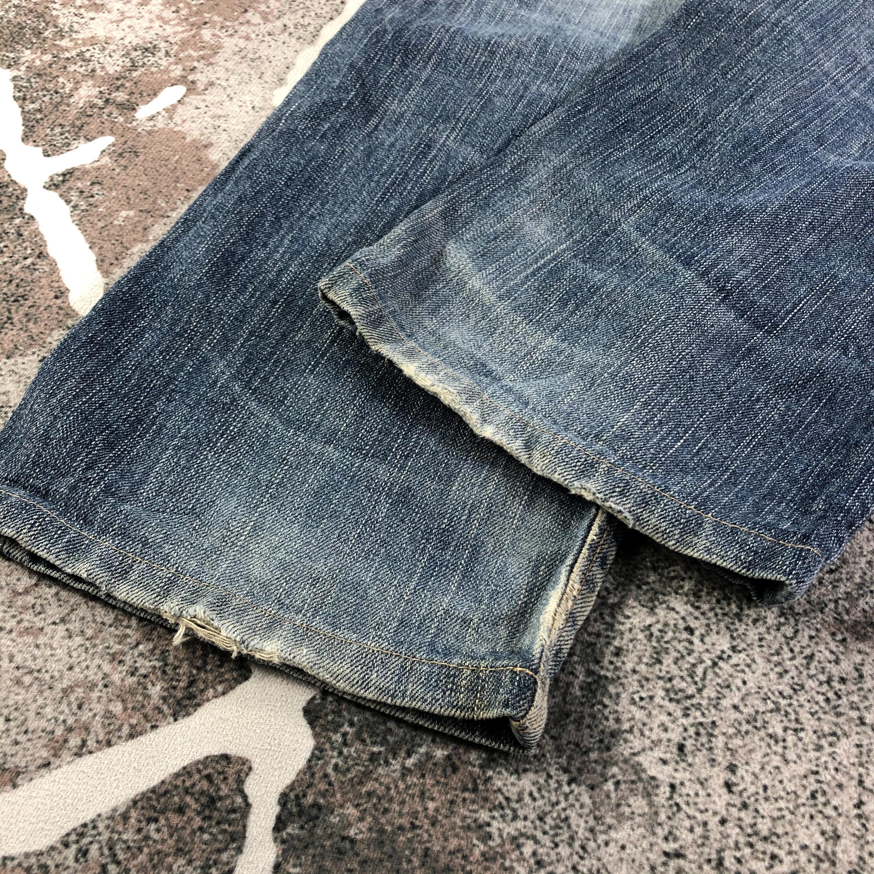 Vintage Edwin 505zx Selvedge Jeans Faded Blue Jeans High Waist