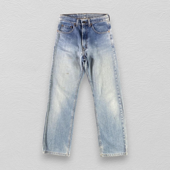 Taille 28 x 30 vintage Jeans Levis 512 Jeans a delavage moyen Jeans Levi s Light Wash Jeans Regular Fit Jeans Levis taille haute Denim vieilli W28 Etsy France