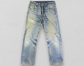 Vintage 90s Levis 702 Redline Jeans Medium Wash Levi