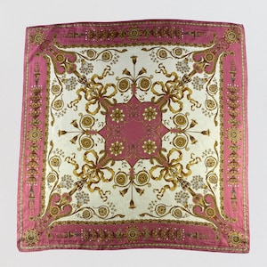 Vintage Silk Scarf, Twill Silk Scarf, Vintage Silk Muffler, Vintage Neck Scarf, Vintage Neck Accessories, Vintage Italian Silk Scarf