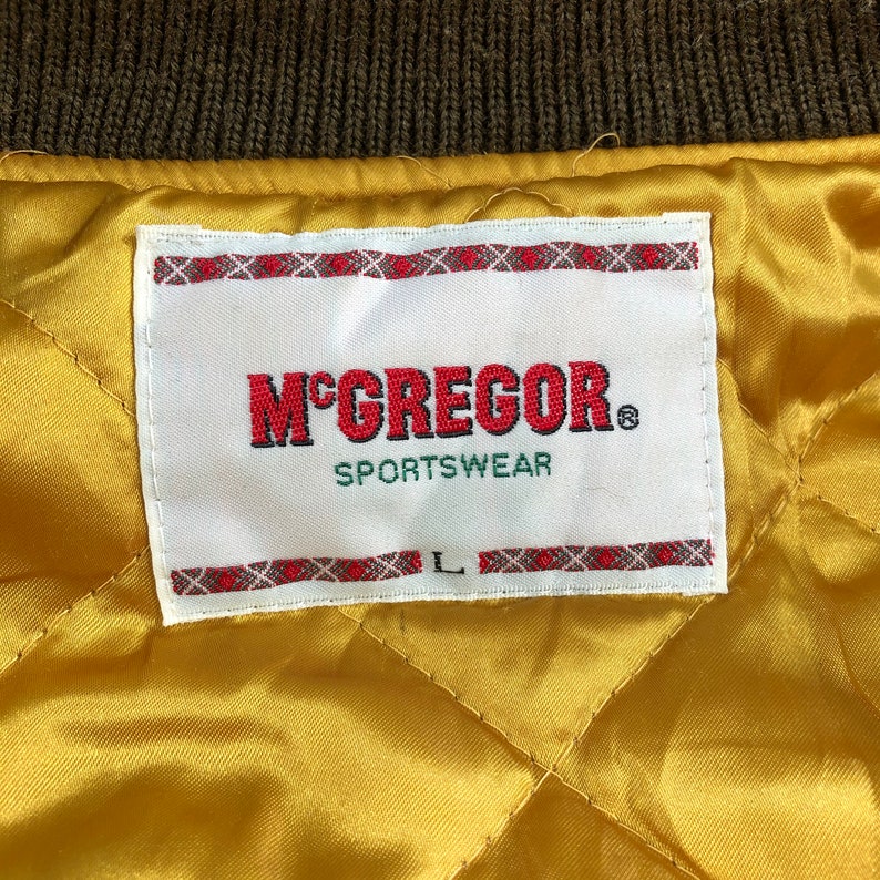 Vintage Mcgregor Varsity Jacket Brown Jacket Vintage Leather - Etsy