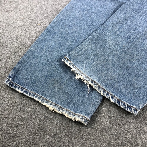 Vintage 90s Levis Levi’s 595 buy Jeans Faded Blue Denim Size 35x34