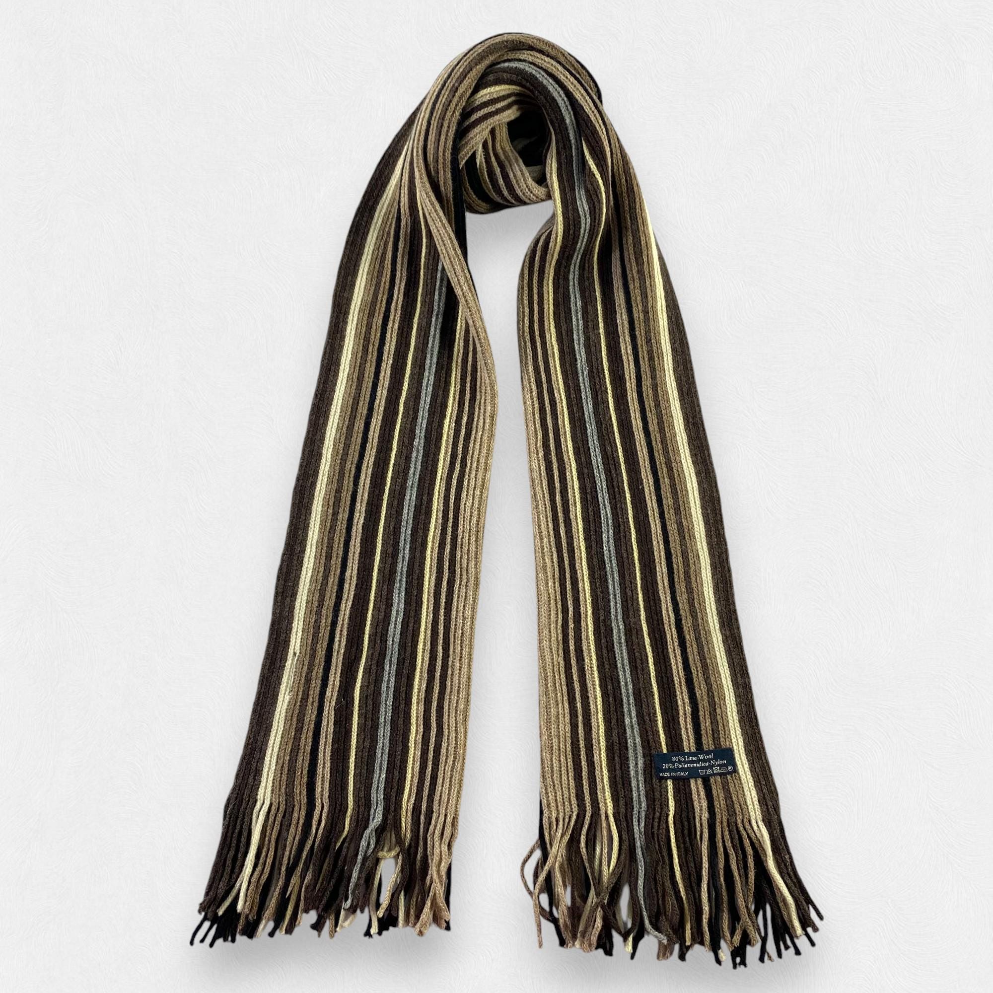 00s TAKEO KIKUCHI border long scarf y2k Takeo Kikuchi Scarf - Etsy