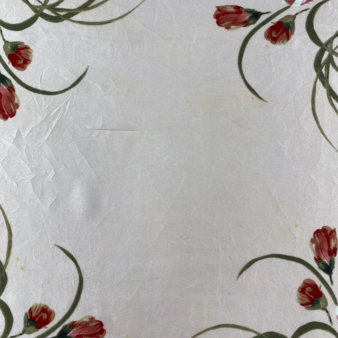 Vintage Ellen Tracy Floral Silk Scarf, Pink Peach Cream Large Peony Rose Botanical Print, Square Satin Neck Scarf, Elegant Retro Accessory, photo 2 sur 5