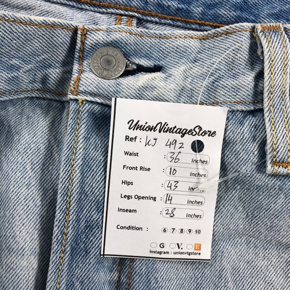 Distress Levis Levi 501 Ct Jeans Light 