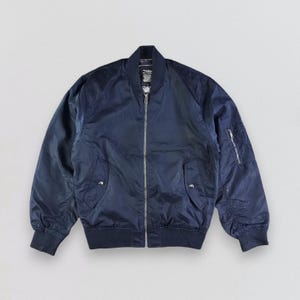 Vintage Japanese Brand Jacket Field Core Bomber Jacket Flight Jacket Army Jacket Blue Jacket Size L