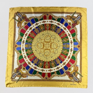 Vintage Trussardi Silk Scarf, Vintage Shawl, Neckwear Fashion, Neckerchief, Foulards Carre, Neck Scarves, Body Wrap Top