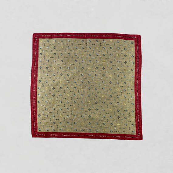 Vintage Paolo Gucci Handkerchief, Paolo Gucci Bandana, Paolo Gucci