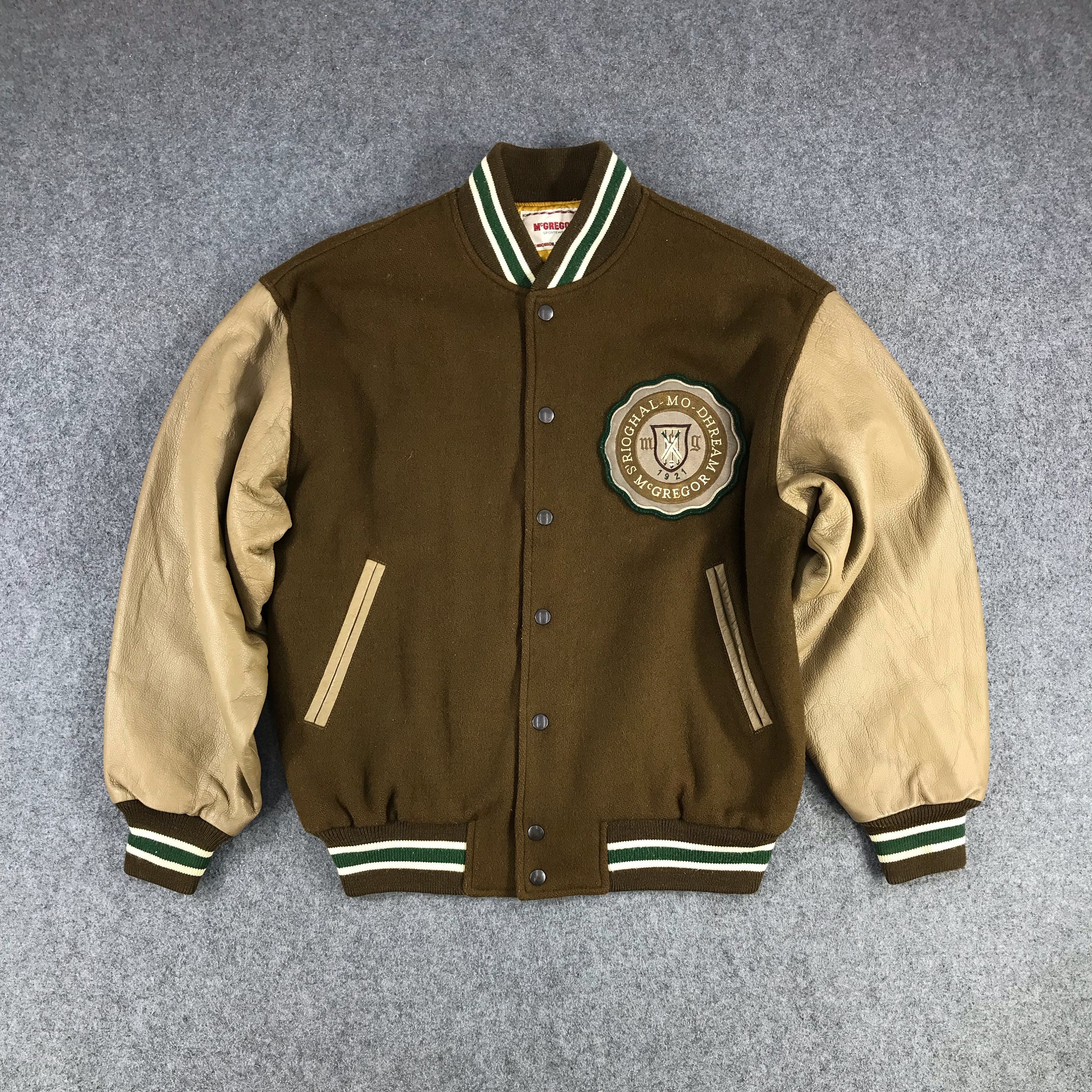 Vintage Mcgregor Varsity Jacket Brown 