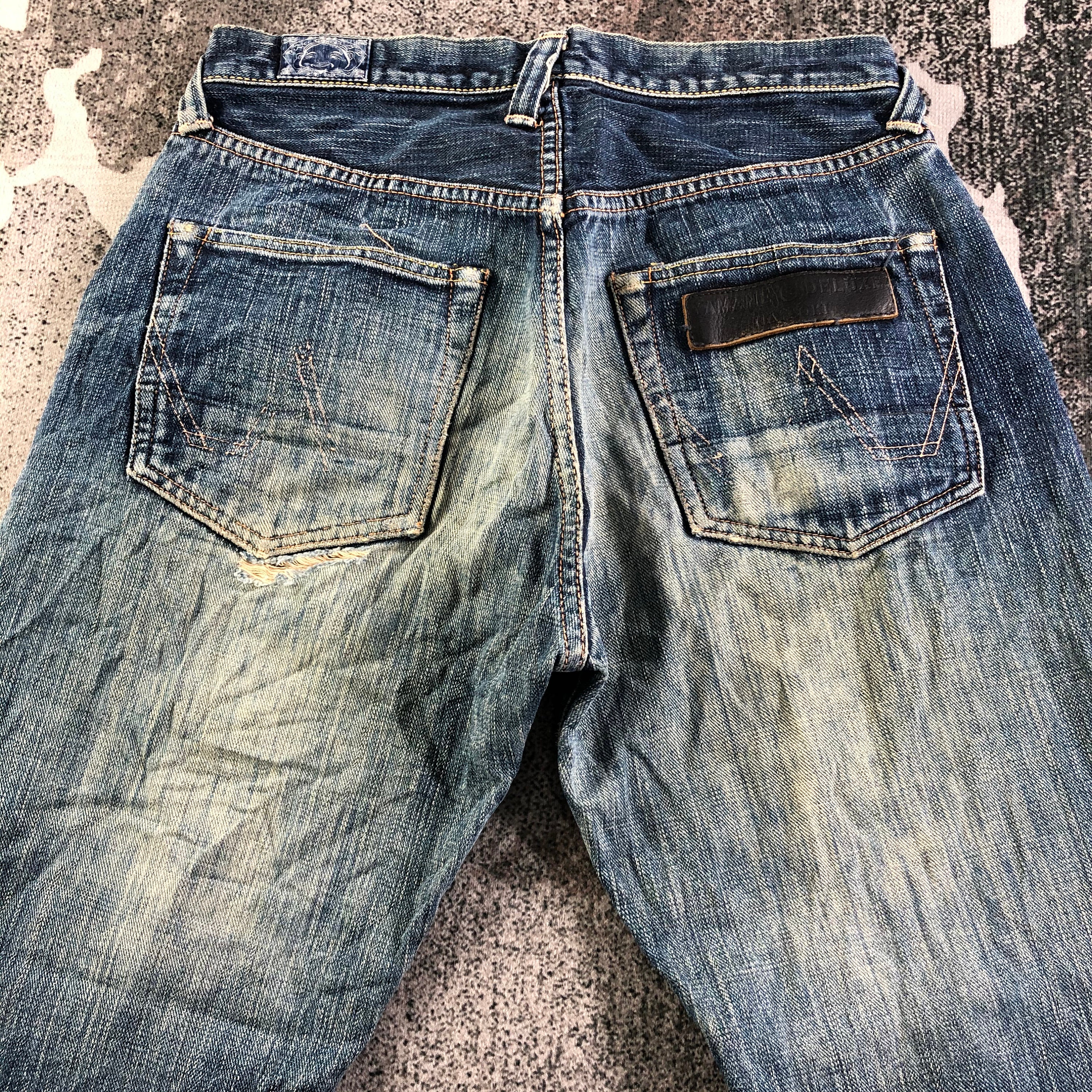 Size 29x28 Vintage Evisu Yamane Jeans Evisu Distressed Denim