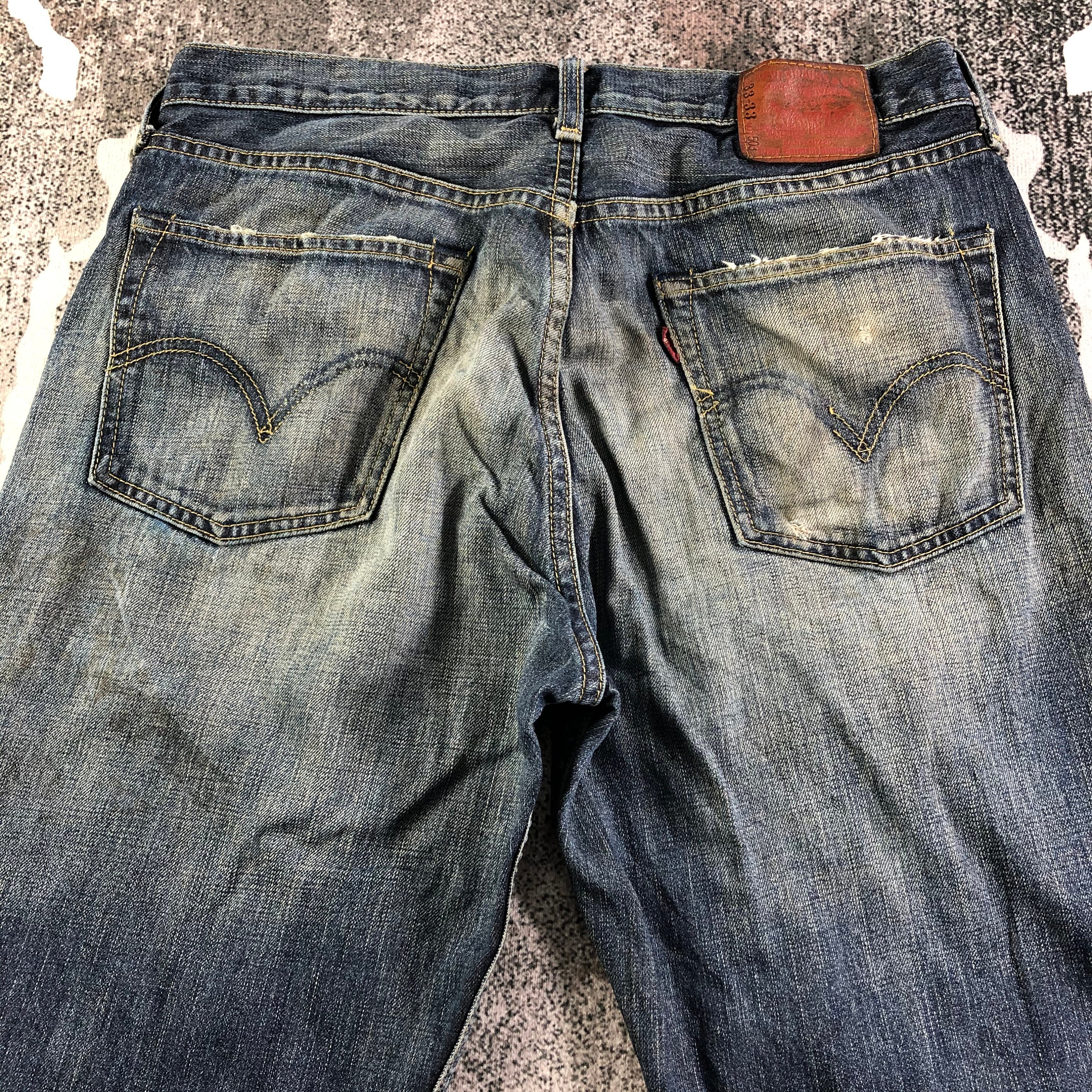 00s Levi's 503 wide fade denim w33 - メルカリ
