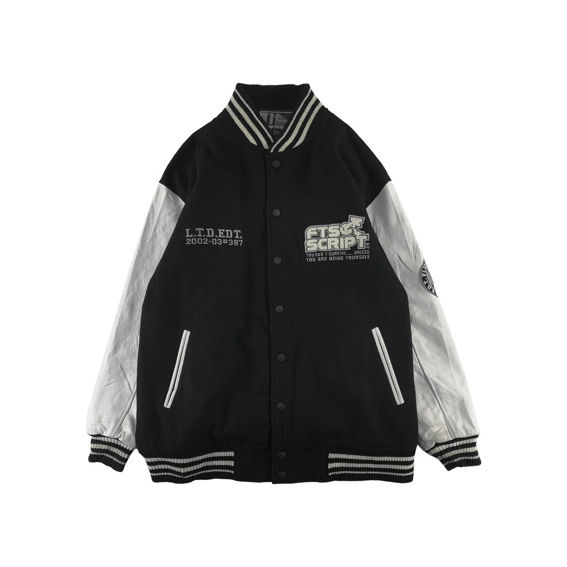 Japanese Brand Flip the Script Varsity Jacket Letterman Jacket Etsy