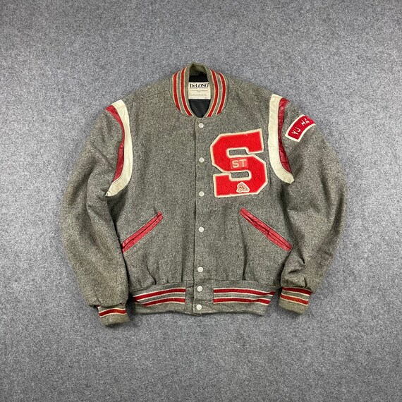 Vintage Delong Varsity Jackets Wool 