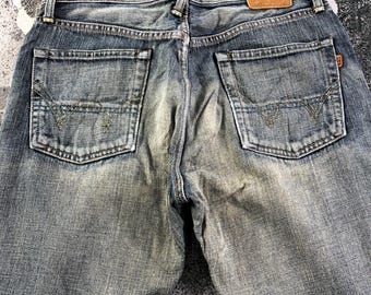 Vintage Edwin 505zx Selvedge Jeans Faded Blue Jeans High