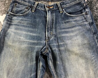 Vintage Edwin 505zx Selvedge Jeans Faded Blue Jeans High Waist