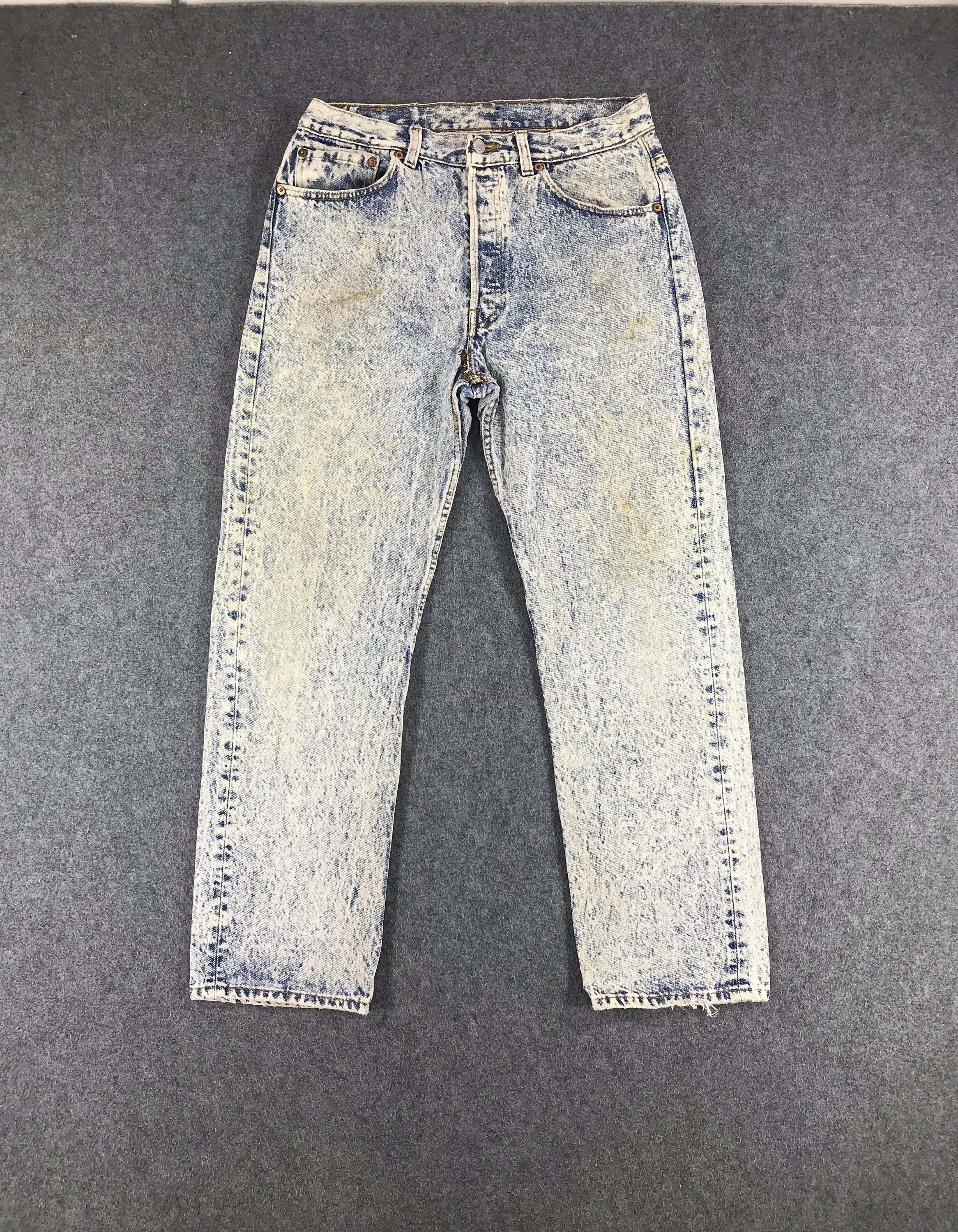 Vintage Levis 501 Jeans Levi Acid Wash 