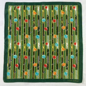 Vintage Vivienne Westwood Diamond Printed Handkerchief, Vivienne Westwood Bandana, Vivienne Westwood Scarf, Vivienne Westwood Pocket Square