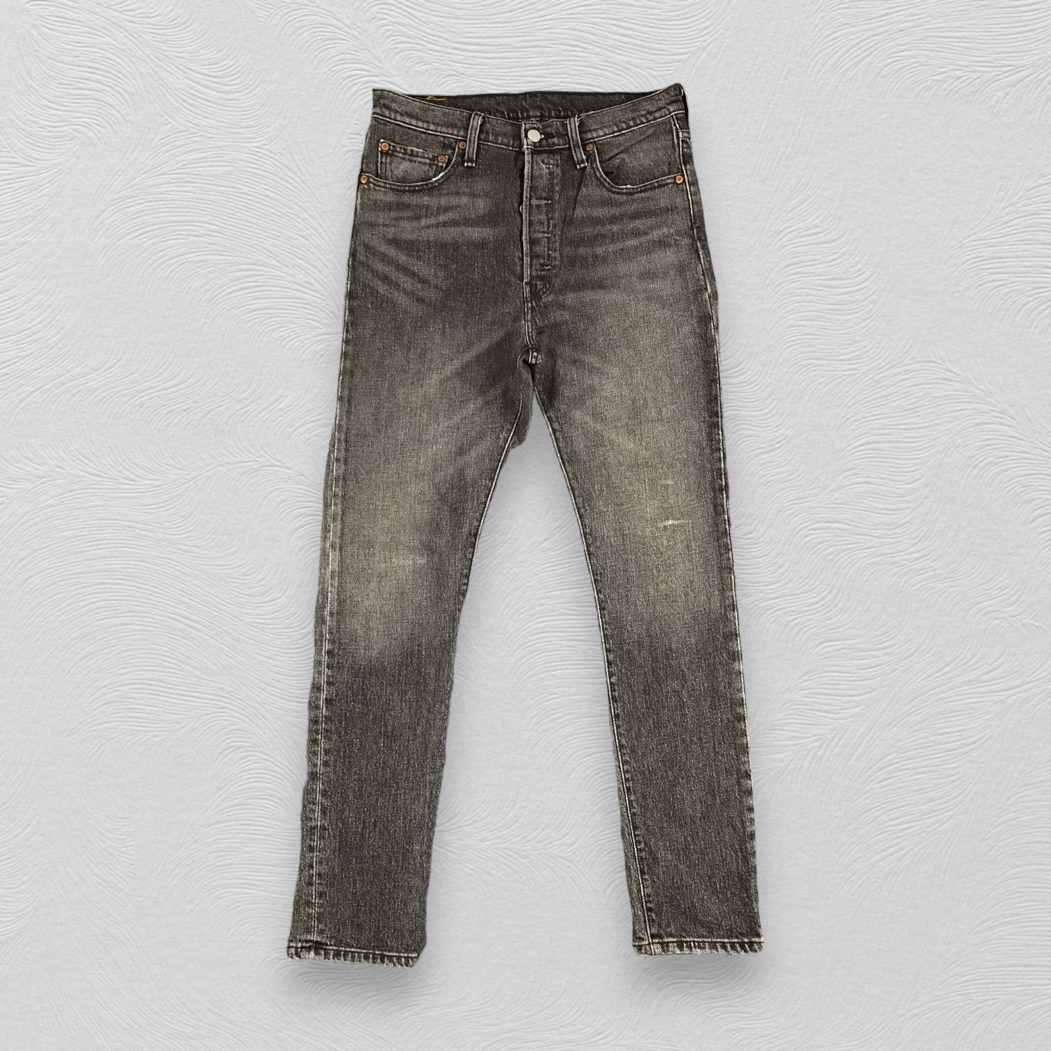 Vintage Levi's 501 Faded Black Jeans Stonewash Levi's Straight Cut