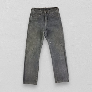 Größe 30x30 Vintage Levi&#39;s 505 Regular Fit Jeans leicht gewaschen Levis 505 Denim 90er Jahre Verblasste Schwarze Dirty Denim Levis Blaue Verblasste Jeans