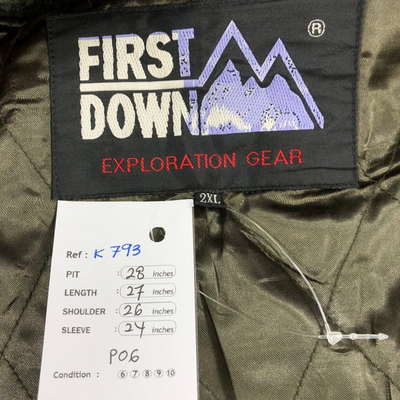 Vintage First Down Varsity Jacket Letterman Jacket Wo… Gem