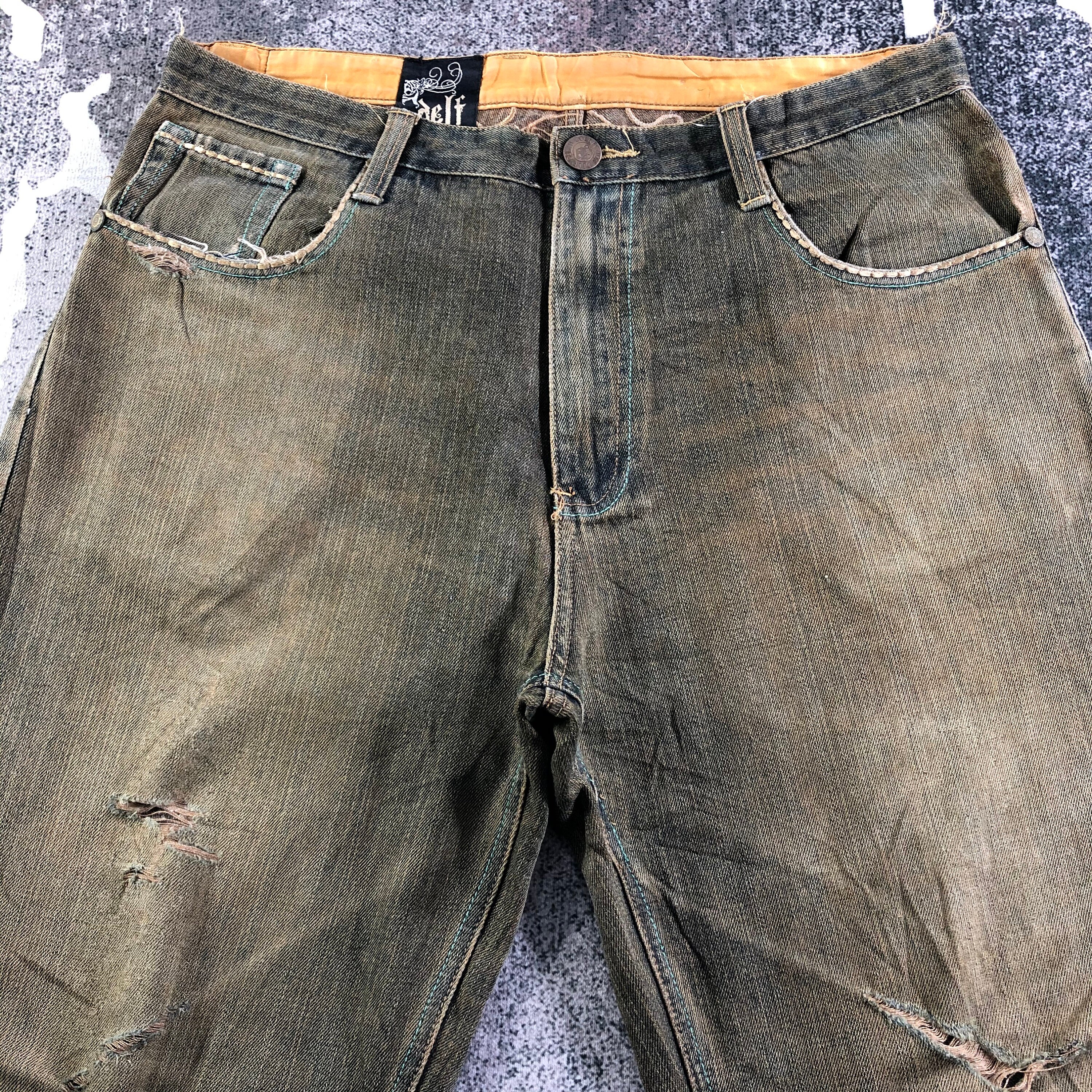 Vintage Delf Baggy Jeans Rusty Wash Jeans Streetwear Jeans