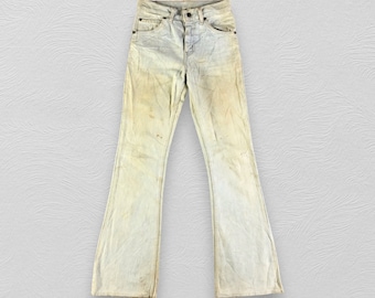 Vintage 80s Levis 517 Jeans Dirty Wash Flare Bell Bottom Denim Size 26x31