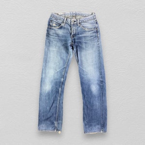 Size 29x29 Vintage Hollywood Ranch Market Jeans High Waist Jeans Japanese Brand Redline Denim Faded Blue Jeans HR Market Selvedge Denim
