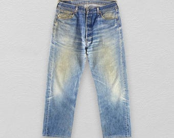 Vintage 90s Levis 501 Jeans Levis Stone Wash Jeans Levi’s Distressed Denim Levis 501 High Waist Jeans Size 36x29