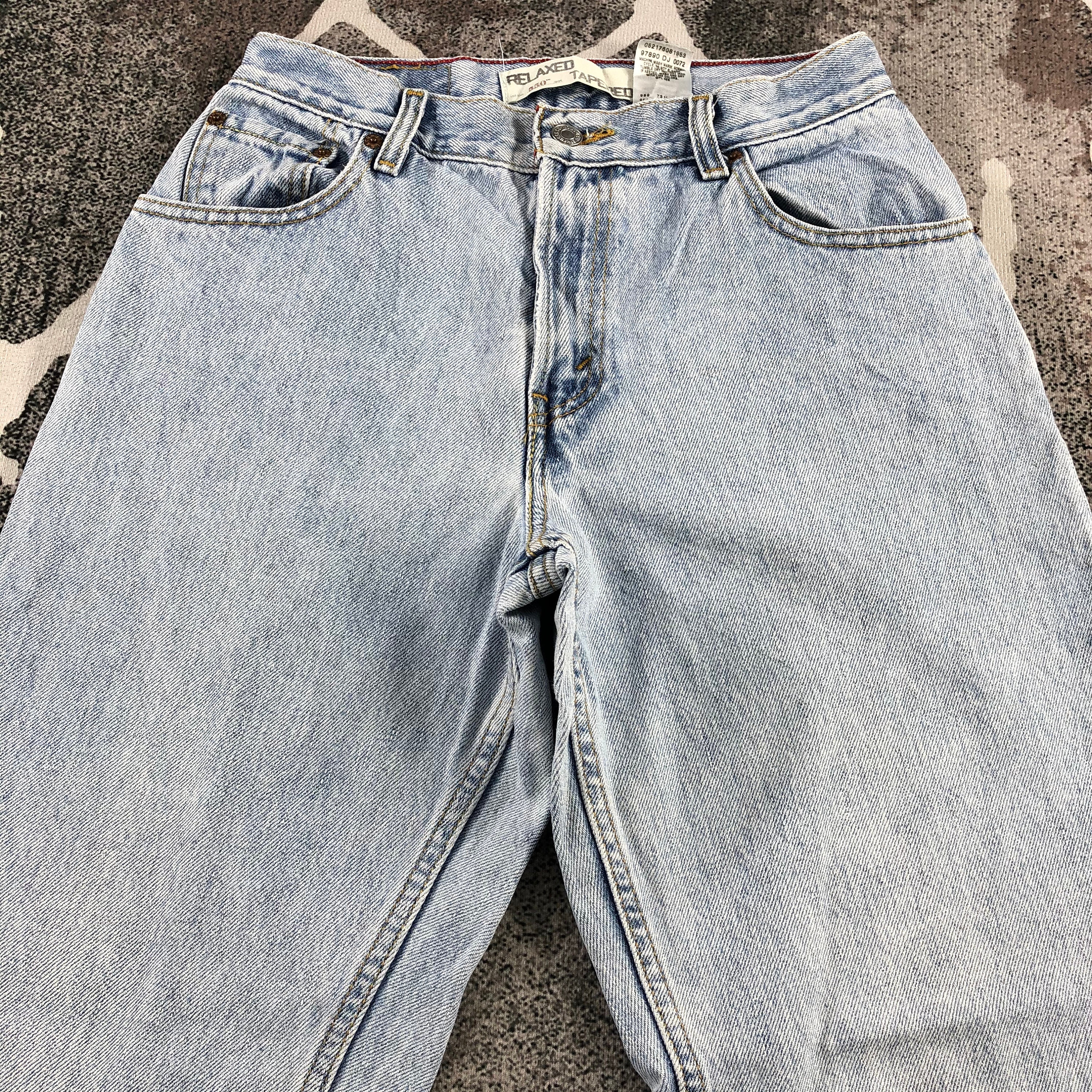 Size 28x29 Vintage Levis 550 Jeans Levis Light Wash Jeans High