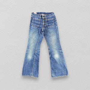 Vintage Cosmo Japanese Brand Flare Denim Blue Wash Bootcut Denim Size 28x30