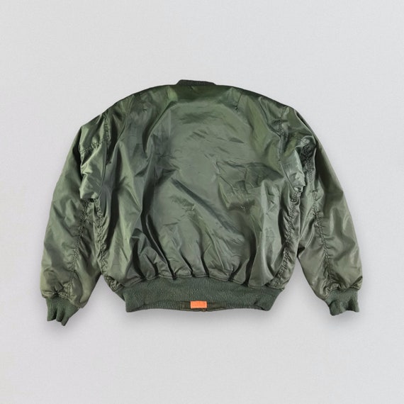 Vintage MA-1 Bomber Jacket Flight Jacket Army Jacket Green