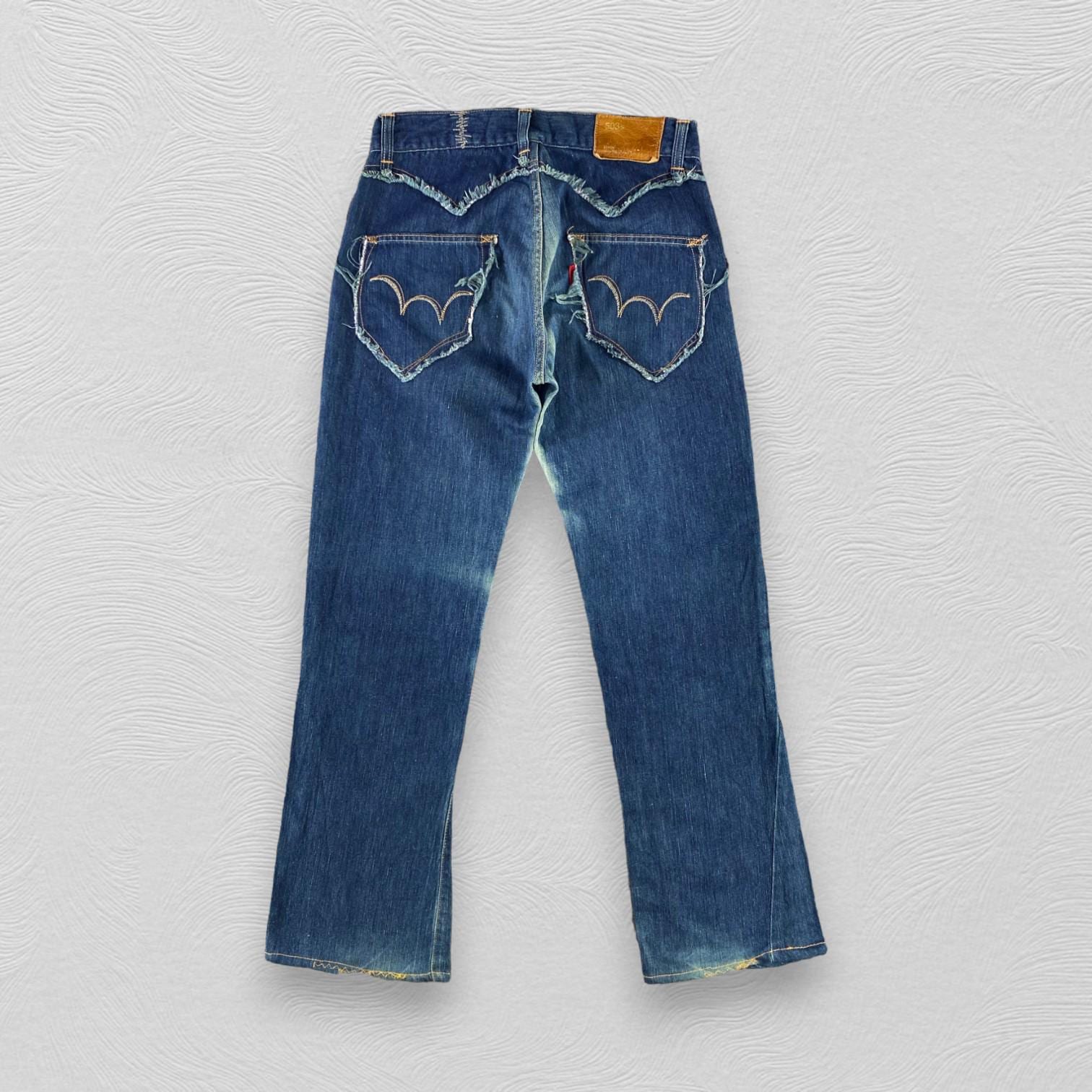 Vintage Edwin 503 Jeans Edwin Flare Jeans Blue Wash Jeans Bootcut