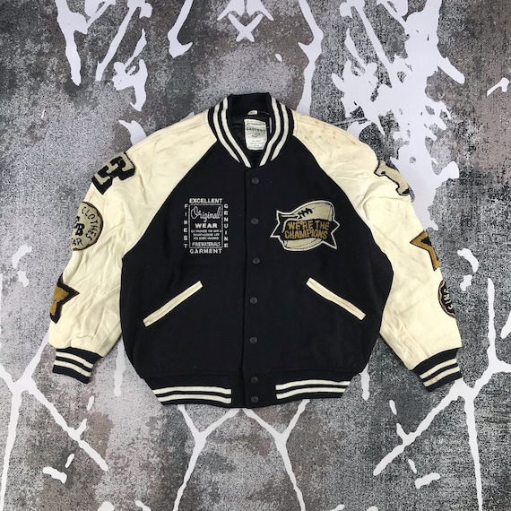 90s Vintage East Boy Varsity Jacket Letterman Jacket Wool | Etsy