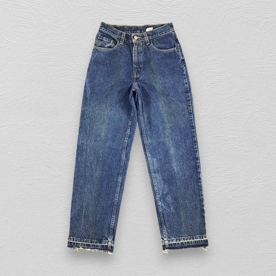 Size 27x28 Vintage Levis 550 Jeans Levi Release Hem Levi s Blue Wash High Waist Denim W27