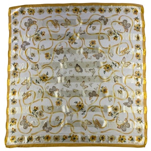 Vintage Hanae Mori Silk Scarf, Classic Floral Scarf, Square Scarf, Women  Carre Scarf, Neckerchief, Neck Scarf, Body Wrap, Floral Silk Scarf