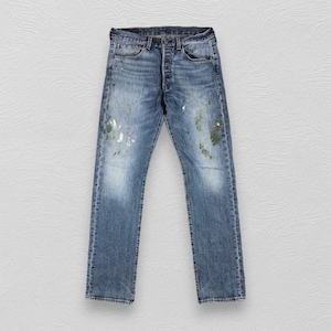 Vintage Levi&#39;s 501 Faded Blue Jeans Light Wash Levi&#39;s Straight Cut Jeans Levi&#39;s 501 Button Fly Denim Levi&#39;s Usa Jeans Size 32x31