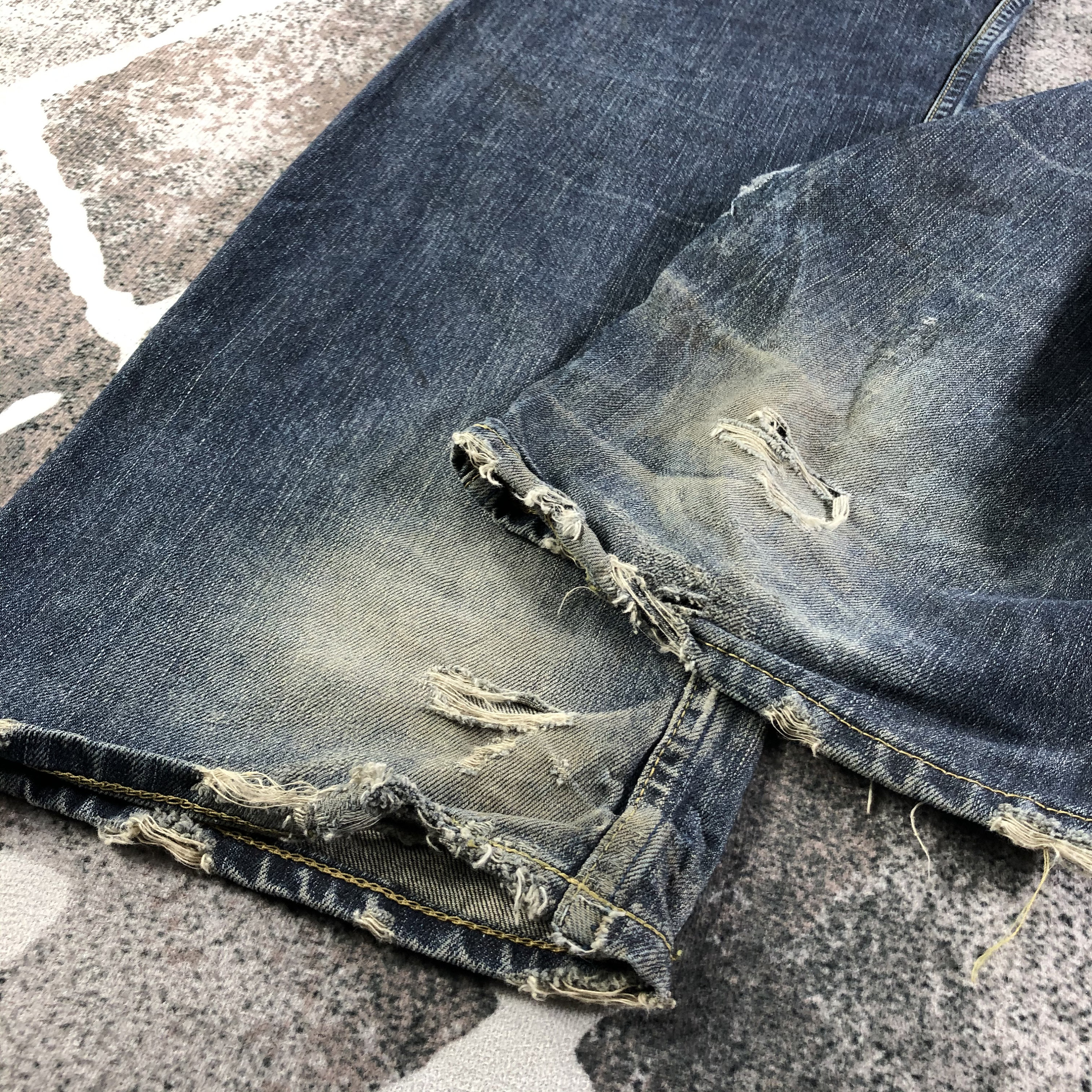 パンツ 00s Levi's 503 wide fade denim w33 Levi's Distressed Japan Levis 503 Size 29x32 - Gem